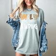 WILD ABOUT READING Reading Books Bookworm Library Day Women's Comfort Colors T-Shirt Denim