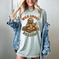 Wild About Reading Sloth Coffee Teacher Book Lover Women's Comfort Colors T-Shirt Denim Wild About Reading Sloth Coffee Teacher Book Lover Women's Comfort Colors T-Shirt Denim