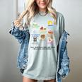 I Will Read Books On A Boat And Everywhere Reading Teachers Women's Comfort Colors T-Shirt Denim