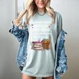Woman Cannot Survive On Books Alone She Also Needs Yarn Women's Comfort Colors T-Shirt Denim Woman Cannot Survive On Books Alone She Also Needs Yarn Women's Comfort Colors T-Shirt Denim