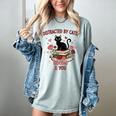 Women's Cat Books Romantic Floral Aesthetic Book Lover Cat Owner Women's Comfort Colors T-Shirt Denim Women's Cat Books Romantic Floral Aesthetic Book Lover Cat Owner Women's Comfort Colors T-Shirt Denim