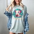 Women's Readsolotl Kawaii Axolotl Reading Book Lover Women's Comfort Colors T-Shirt Denim