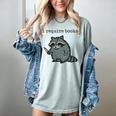 Women's i Require Books Raccoon Women's Comfort Colors T-Shirt Denim