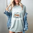 Women's Wild Dreams Reading Giraffe Book Reader Zoo Animals Kids Women's Comfort Colors T-Shirt Denim