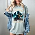 In a World Of Bookworms Be a Book Dragon Reading Women's Comfort Colors T-Shirt Denim