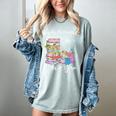 Yarn Quote Easily Distracted By Books And Yarn Reader Women's Comfort Colors T-Shirt Denim Yarn Quote Easily Distracted By Books And Yarn Reader Women's Comfort Colors T-Shirt Denim