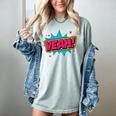 Yeah Comic Comic Book Graphic Women's Comfort Colors T-Shirt Denim