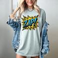 ZAP Comic Book Retro Artwork – Cartoon Collector Women's Comfort Colors T-Shirt Denim