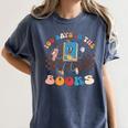 100 Days In The Books Celebration Retro School Women's Comfort Colors T-Shirt Moss 100 Days In The Books Celebration Retro School Women's Comfort Colors T-Shirt Moss