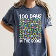 100 Days In The Books English Reading Teacher 100th Day Kids Women's Comfort Colors T-Shirt Moss 100 Days In The Books English Reading Teacher 100th Day Kids Women's Comfort Colors T-Shirt Moss