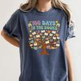 100 Days Of School 100 Days In The Books English Teacher Women's Comfort Colors T-Shirt Moss
