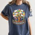 100 Days Of School In The Books Librarian Reading Teacher Women's Comfort Colors T-Shirt Moss 100 Days Of School In The Books Librarian Reading Teacher Women's Comfort Colors T-Shirt Moss