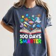 100th Day Of School Astronaut Books Space 100 Days Smarter Women's Comfort Colors T-Shirt Moss 100th Day Of School Astronaut Books Space 100 Days Smarter Women's Comfort Colors T-Shirt Moss