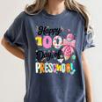 100th Day Of School Teacher Books 100 Days Of Preschool Girl Women's Comfort Colors T-Shirt Moss 100th Day Of School Teacher Books 100 Days Of Preschool Girl Women's Comfort Colors T-Shirt Moss