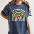 100th Day Of School Teachers Students Women Floral Books Women's Comfort Colors T-Shirt Moss 100th Day Of School Teachers Students Women Floral Books Women's Comfort Colors T-Shirt Moss