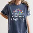 1985 Chapter Forty 40th Birthday Books Themed 40 Year Old Women's Comfort Colors T-Shirt Moss