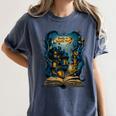 4 Books Are Portable Magic Bookish Reading Nerd Quote Women's Comfort Colors T-Shirt Moss