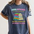 Abibliophobia Book Lovers Graphic Women's Comfort Colors T-Shirt Moss Abibliophobia Book Lovers Graphic Women's Comfort Colors T-Shirt Moss
