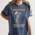 Abibliophobia Books Lover Bookworm Bookaholic Reader Women's Comfort Colors T-Shirt Moss
