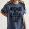 Abibliophobia Definition Book Reading Lover Fans Text Women's Comfort Colors T-Shirt Moss