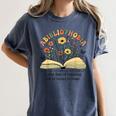 Abibliophobia Wildflower Reading Bookworm Book Reader Women's Comfort Colors T-Shirt Moss Abibliophobia Wildflower Reading Bookworm Book Reader Women's Comfort Colors T-Shirt Moss