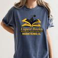 Academy Of Bookcraft Cute Wizard Cat Magic Books Women's Comfort Colors T-Shirt Moss Academy Of Bookcraft Cute Wizard Cat Magic Books Women's Comfort Colors T-Shirt Moss