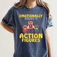 Action Figure Collector Comic Books Women's Comfort Colors T-Shirt Moss Action Figure Collector Comic Books Women's Comfort Colors T-Shirt Moss