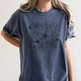 Adult Coloring Book Style Flowers And Ladybug Self Coloring Women's Comfort Colors T-Shirt Moss