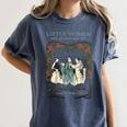 Alcott Little Women Characters Literature Book Illustration Women's Comfort Colors T-Shirt Moss