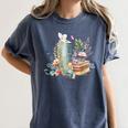 Alice In Wonderland Characters Lewis Carroll Book Lover Women's Comfort Colors T-Shirt Moss