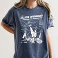 Alien Abduction UFO Lovers Comic Book Style Shirt Women's Comfort Colors T-Shirt Moss Alien Abduction UFO Lovers Comic Book Style Shirt Women's Comfort Colors T-Shirt Moss