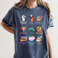 Ally Anti Trump Liberal BLM Love Is Love Banned Books Icons Women's Comfort Colors T-Shirt Moss