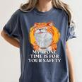 My Alone Time Is For Your Safety Coffee Lover Introvert Women's Comfort Colors T-Shirt Moss
