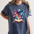 Astronomy Space Lover Books Bookworm Women's Comfort Colors T-Shirt Moss