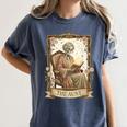 The Aunt Tarot Card Women Skeleton Aunty Book Lover Women's Comfort Colors T-Shirt Moss The Aunt Tarot Card Women Skeleton Aunty Book Lover Women's Comfort Colors T-Shirt Moss