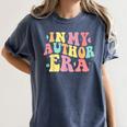 In My Author Era Writer Reading Writing Book Author Women's Comfort Colors T-Shirt Moss