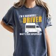 Awesome Bookmobile Driver What's Your Superpower Book Wagon Women's Comfort Colors T-Shirt Moss Awesome Bookmobile Driver What's Your Superpower Book Wagon Women's Comfort Colors T-Shirt Moss