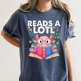 Axolotl Books Readsalotl Reading Bookworm Boys Girls Women's Comfort Colors T-Shirt Moss Axolotl Books Readsalotl Reading Bookworm Boys Girls Women's Comfort Colors T-Shirt Moss