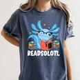 Axolotl Read Book Kawaii Reading Books For Men Women Women's Comfort Colors T-Shirt Moss
