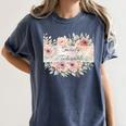 Barely Tolerable Book Floral Bookworm Lover Bookish Premium Women's Comfort Colors T-Shirt Moss Barely Tolerable Book Floral Bookworm Lover Bookish Premium Women's Comfort Colors T-Shirt Moss