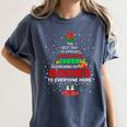 The Best Way To Spread Christmas Cheer Is Checking Out Books Women's Comfort Colors T-Shirt Moss The Best Way To Spread Christmas Cheer Is Checking Out Books Women's Comfort Colors T-Shirt Moss