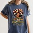Big Cancer Energy Woman Camo Zodiac Book Teacher Women's Comfort Colors T-Shirt Moss