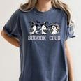 Boo Ghost Books Book Club Halloween Women School Teacher Women's Comfort Colors T-Shirt Moss Boo Ghost Books Book Club Halloween Women School Teacher Women's Comfort Colors T-Shirt Moss