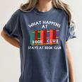 Book Club Read Reading Librarian Men Women Kids Women's Comfort Colors T-Shirt Moss