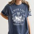 A Book A Day Keep The Mental Breakdown Away Women's Comfort Colors T-Shirt Moss