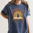 A Book A Day Keeps Reality Away Reading Women's Comfort Colors T-Shirt Moss A Book A Day Keeps Reality Away Reading Women's Comfort Colors T-Shirt Moss