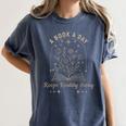 A Book A Day Keeps Reality Away Women's Comfort Colors T-Shirt Moss A Book A Day Keeps Reality Away Women's Comfort Colors T-Shirt Moss