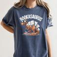 Book Dinosaur T-Rex Bookworm Dino Book Reading Women's Comfort Colors T-Shirt Moss Book Dinosaur T-Rex Bookworm Dino Book Reading Women's Comfort Colors T-Shirt Moss
