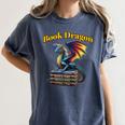 Book Dragon Mark Minson's Books Women's Comfort Colors T-Shirt Moss Book Dragon Mark Minson's Books Women's Comfort Colors T-Shirt Moss