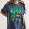 Book Dragon Reading Fantasy Women's Comfort Colors T-Shirt Moss Book Dragon Reading Fantasy Women's Comfort Colors T-Shirt Moss